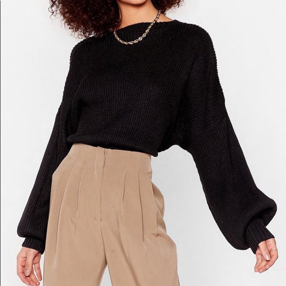 Balloon sleeve Nasty Gal sweater